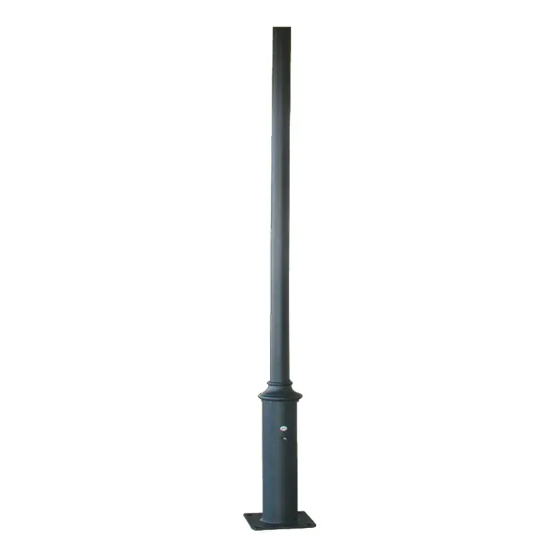 POLE – ΚΟΛΩΝΑ ΧΑΛΥΒΔΙΝΗ ΓΙΑ ΒΑΣΗ 300x300mm ΠΛΑΚΑ ΕΔΡΑΣΗΣ RAL 7016 Φ60x114x4000mm