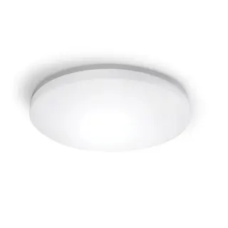 ΛΕΥΚΟ ΣΤΡΟΓΓΥΛΟ Φ/Σ LED ΜΕ ΑΙΣΘΗΤΗΡΑ ΚΙΝ. 24W 2400LM CCT(3000/4000/6500K) Φ280mm 120° 230V ACIP54 Ra80