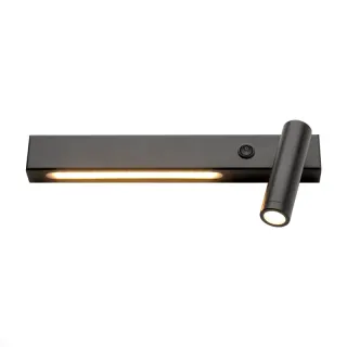 ΕΠΙΤΟΙΧΟ Φ/Σ LED 12W 3200K 980LM HERMES ΜΑΥΡΟ ΜΕΤ/ΚΟ 28Χ11Χ8CM ΔΕΞΙΑ