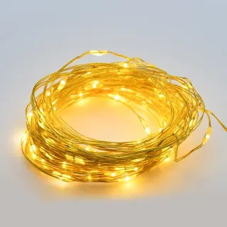 ΛΑΜΠΑΚΙΑ 300 LED 7.2W ΣΕ ΣΕΙΡΑ ΘΕΡΜΟ ΛΕΥΚΟ ΑΝΤΑΠΤΟΡΑ 6VDC ΜΕ 8 ΠΡΟΓΡΑΜΜΑΤΑ & ΧΡΥΣΟ ΚΑΛΩΔΙΟ ΧΑΛΚΟΥ 3m IP44 30mm