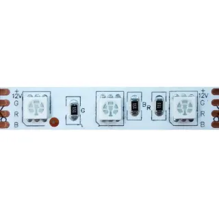 ΛΩΡΙΔΑ LED SMD 12V DC 5M 14.4W/M IP20 RGB 10mm