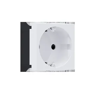 MODYS ΠΡΙΖΑ ΣΟΥΚΟ ΑΣΦΑΛΕΙΑΣ ΛΕΥΚΗ 2P+E 16A 250VAC IP20