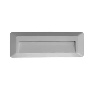 LED WALL RECTANGLE LUMINAIRE GREY 230V AC IP65 2W 3000K 100LM RA80
