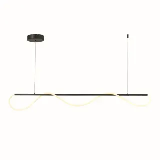 KYMA-ΦΩΤΙΣΤΙΚΟ ΚΡΕΜΑΣΤΟ ΜΑΥΡΟ ΜΑΤ ΜΕΤΑΛΛΙΚΟ LED SMD 60W 3000Κ 3300LM IP20 1900Χ60Χ2150ΜΜ