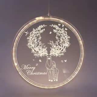 3D ΤΑΡΑΝΔΟΣ ΑΚΡΥΛΙΚΟΣ 36 LED ΣΤΑΘΕΡΑ ΘΕΡΜΟ ΛΕΥΚΟ USB ΜΕ ΚΑΛΩΔΙΟ IP20 210X216mm