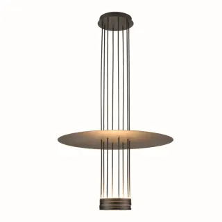NETTO ΚΡΕΜΑΣΤΟ ΦΩΤΙΣΤΙΚΟ ELIA ΜΑΥΡΟ ΜΕΤΑΛΛΙΚΟ LED 18W 3000K 1260LM IP20 600X1040ΜM