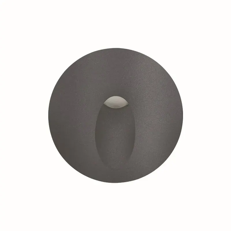 LED HP WALL RECESSED LUMINAIRE 3W 55LM 230VAC 3.000K DARK GREY CRI80 IP65 30.000HRS(INSTAL BOX INC)