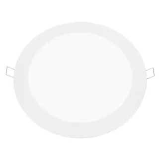 LED ΠΑΝΕΛ ΧΩΝΕΥΤΟ 230V AC 18W 6500K 1800LM Ra80 Φ220mm ΛΕΥΚΟ ΣΤΡΟΓΓΥΛΟ