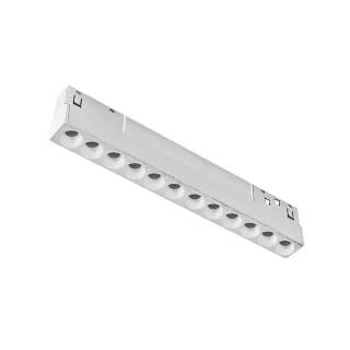 LED ΜΑΓΝΗΤΙΚΟ ΓΡΑΜΜΙΚΟ ΦΩΤΙΣΤΙΚΟ 48V DC 12W 4000K 1080LM 36° OSRAM Ra90 L220mm ΛΕΥΚΟ