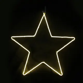 ΑΣΤΕΡΙ 200 LED NEON ΦΩΤΟΣΩΛΗΝΑ 2m SMD ΘΕΡΜΟ ΛΕΥΚΟ ΣΤΑΘΕΡΟ ΜΕ 1.5m ΚΑΛΩΔΙΟ IP44 580x540mm
