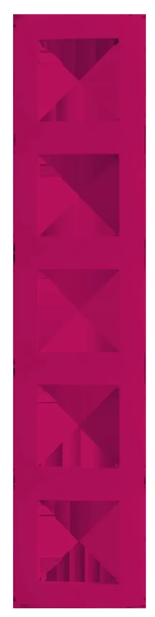 PRIME ΠΛΑΙΣΙΟ 5 ΘΕΣΕΩΝ ΡΟΖ IP20