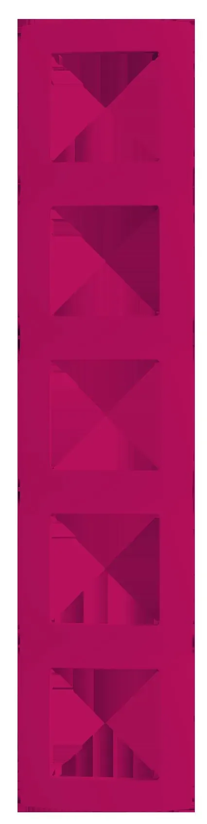 PRIME ΠΛΑΙΣΙΟ 5 ΘΕΣΕΩΝ ΡΟΖ IP20