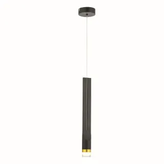NETTO ΦΩΤΙΣΤΙΚΟ ΚΡΕΜΑΣΤΟ ΜΑΤ ΜΑΥΡΟ ΜΕΤΑΛΛΙΚΟ LED 5W 3000K 300Lm IP20 Φ100Χ2270MM