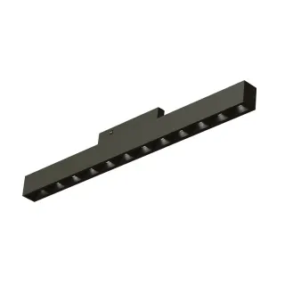 ΜΙΝΙ ΜΑΥΡΟ ΜΑΓΝΗΤΙΚΟ ΦΩΤΙΣΤΙΚΟ 24V DC 10W 3000K 490LM 36° Ra90 5YRS L196mm