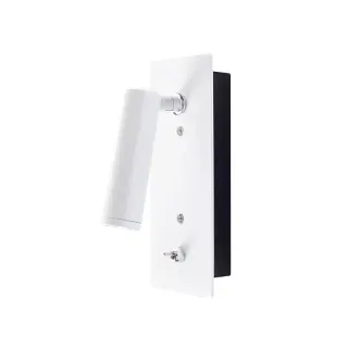 NETTO ΦΩΤΙΣΤΙΚΟ EΠITOIXO ΛΕΥΚΟ ΜΕΤΑΛΛΙΚΟ LED 3W 3000K 210Lm IP20 75Χ175mm