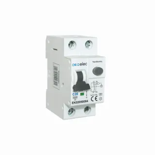 ΗΛΕΚΤΡΟΜΑΓΝΗΤΙΚΟΣ ΔΙΑΚΟΠΤΗΣ ΔΙΑΡΡΟΗΣ RCBO 1P+N C20 30mА AC TYPE 6kA 2M