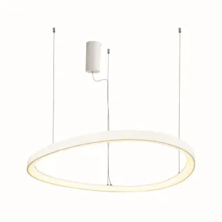 NETTO ΦΩΤΙΣΤΙΚΟ ΚΡΕΜΑΣΤΟ ΛΕΥΚΟ ΜΑΤ ΜΕΤΑΛΛΙΚΟ LED 74W 3000K 6500Lm IP20 Φ800Χ1200mm