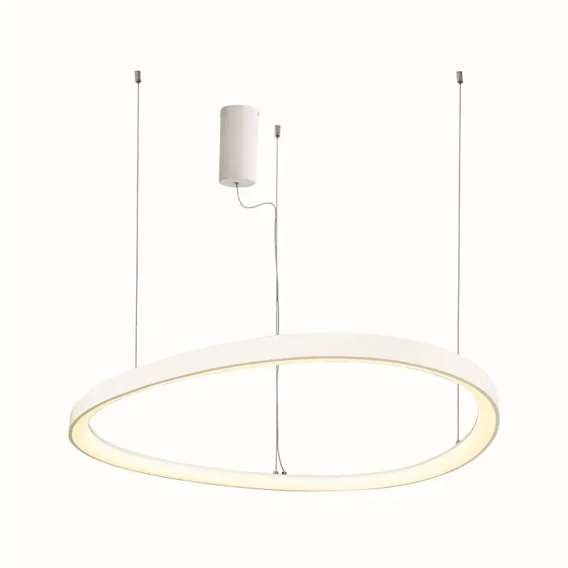 NETTO ΦΩΤΙΣΤΙΚΟ ΚΡΕΜΑΣΤΟ ΛΕΥΚΟ ΜΑΤ ΜΕΤΑΛΛΙΚΟ LED 74W 3000K 6500Lm IP20 Φ800Χ1200mm