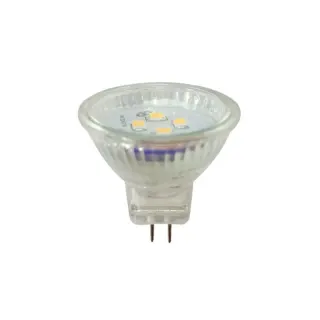 LED SMD ΓΥΑΛΙΝΟ 2,5W 3000K 12V AC/DC 200LM RA80 30000HRS 120° 1xG4