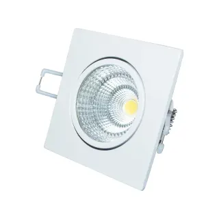 Υ/Κ SQUARE WHITE MOV. LED SPOT 6W 4000K 430Lm COB 230V 60° Ra80