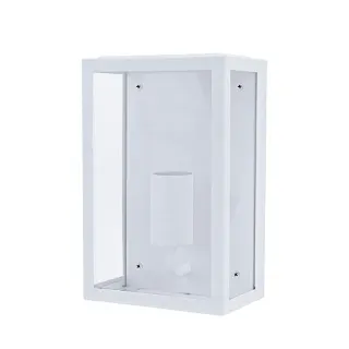 ΛΕΥΚΟ ΕΠΙΤΟΙΧΟ ΦΩΤΙΣΤΙΚΟ CELIA MINI 1XE27 IP44 ΜΕ ΔΙΑΦΑΝΟ ΓΥΑΛΙ
