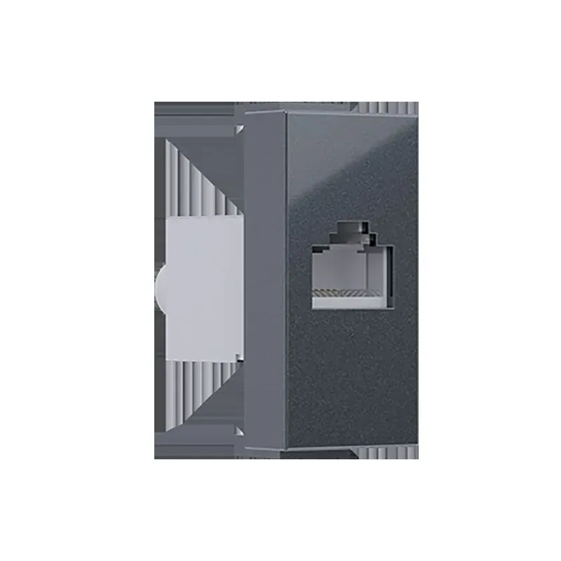 MODYS ΠΡΙΖΑ ΔΙΚΤΥΟΥ ΑΝΘΡΑΚΙ RJ45 CAT.6 IP20 ΜΕ ΘΩΡΑΚΙΣΗ