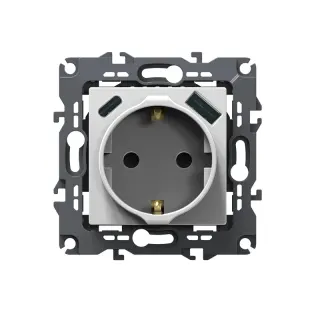 PRIME ΠΡΙΖΑ ΣΟΥΚΟ ΑΣΦΑΛΕΙΑΣ ΛΕΥΚΗ 1X2P+E 16A 250VAC & 2xUSB 5VDC 3A IP20