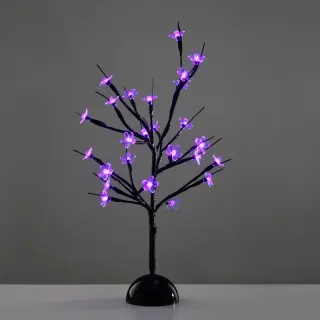 ΔΙΑΚΟΣΜΗΤΙΚΟ ΔΕΝΤΡΟ ME 25 LED ΜΩΒ & ΜΠΑΤΑΡΙΑ 3ΧAA IP20 100Χ100Χ450mm