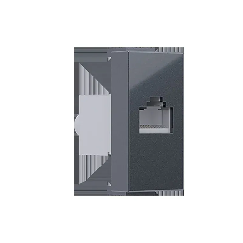 MODYS ΠΡΙΖΑ ΔΙΚΤΥΟΥ ΑΝΘΡΑΚΙ RJ45 CAT.6A IP20 ΜΕ ΘΩΡΑΚΙΣΗ
