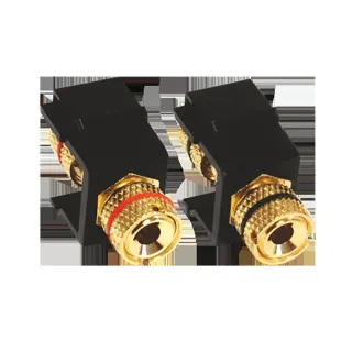 MODYS ΑΝΤΑΠΤΟΡΑΣ 2 ΗΧΕΙΩΝ LS 4MM ΜΑΥΡΟΣ