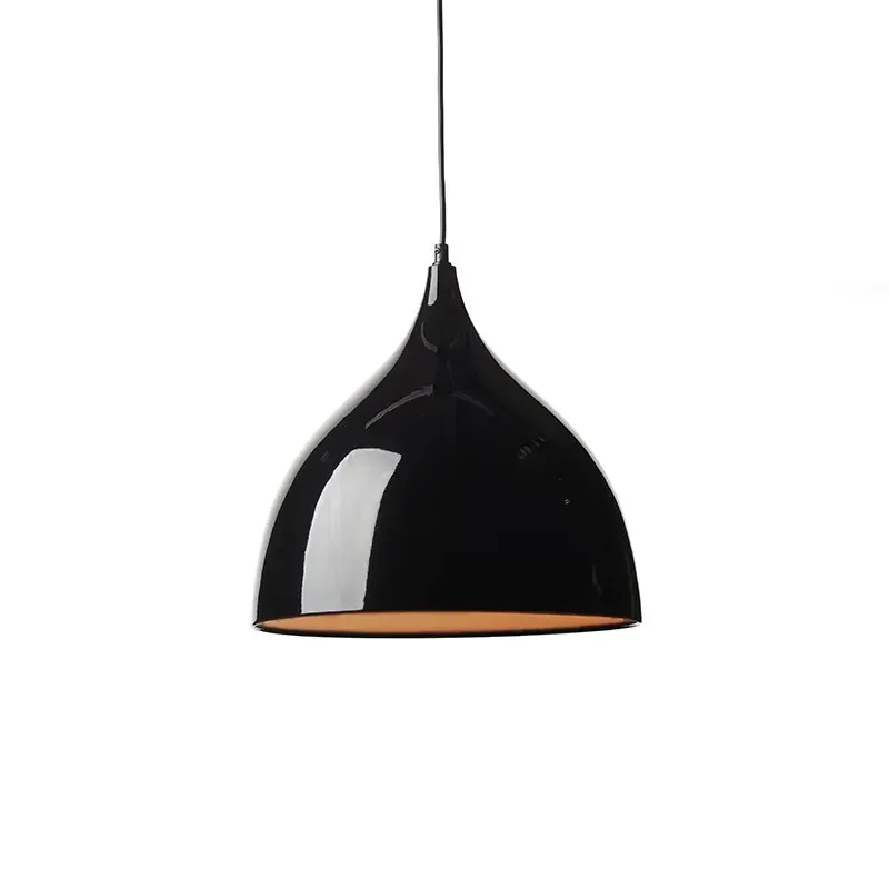 ΜΕΤΑΛΛΙΚΗ ΚΑΜΠΑΝΑ 1ΧΕ27 ΜΑΥΡΗ Φ35xΗ31cm ROXANNE