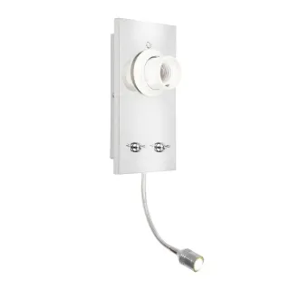 ΒΑΣΗ ΑΠΛΙΚΑΣ ΧΡΩΜΙΟΥ ΜΕΤΑΛΛΙΚΗ ΣΥΜΒΑΤΙΚΗ/LED 1XE27+3W IP20 ΔΙΑΚΟΠ PYTHON
