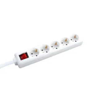 ΠΟΛΥΠΡΙΖΟ 5 ΣΟΥΚΟ ΑΣΦΑΛΕΙΑΣ ΜΕ ΔΙΑΚΟΠΤΗ 16A IP20 ΜΕ ΚΑΛΩΔΙΟ H05VV-F 3X1.5MM2 1.5m