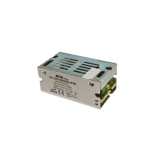 ΜΕΤΑΛΛΙΚΟ CV LED DRIVER 12W 230V AC12V DC 1A IP20 ΜΕ ΤΕΡΜΑΤΙΚΗ