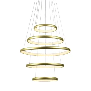 HARMONY-ΦΩΤΙΣΤΙΚΟ ΚΡΕΜΑΣΤΟ ΧΡΥΣΟ ΑΛΟΥΜΙΝΙΟΥ LED SMD 80W CCT 6400LM IP20 Φ800X1900MM