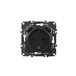 PRIME ΠΡΙΖΑ ΣΟΥΚΟ ΑΣΦΑΛΕΙΑΣ MAT ΑΝΘΡΑΚΙ 2P+E 16A 250VAC & 2 USB 5VDC 3.1A IP20