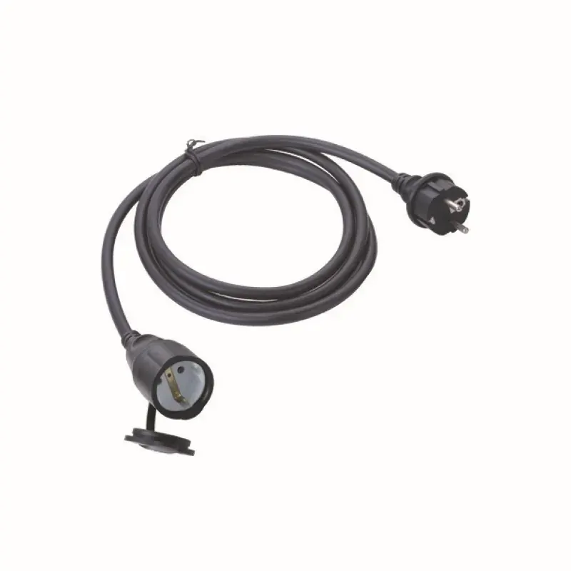 ΠΡΟΕΚΤΑΣΗ ΜΑΥΡΗ ΚΑΛΩΔΙΟΥ 16A H05RR-F 3X1.5MM2 IP44 2m