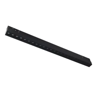 LED ΜΑΓΝΗΤΙΚΟ ΓΡΑΜΜΙΚΟ ΦΩΤΙΣΤΙΚΟ 48V DC 24W 3000K 2050LM 36° OSRAM Ra90 L436mm ΜΑΥΡΟ