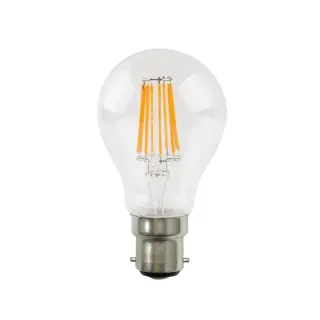 FILAMENT LED A60 8W 2700K 230V AC 890LM RA80 30000HRS 360°