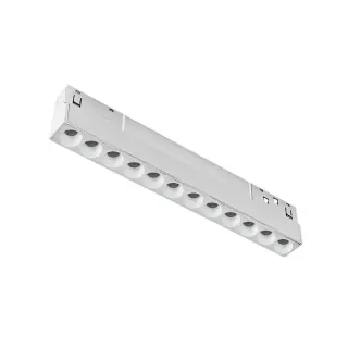 LED ΜΑΓΝΗΤΙΚΟ ΓΡΑΜΜΙΚΟ ΦΩΤΙΣΤΙΚΟ 48V DC 12W 3000K 1000LM 36° OSRAM Ra90 L220mm ΛΕΥΚΟ