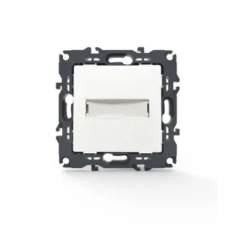 PRIME ΜΠΟΥΤΟΝ ΕΠΙΓΡΑΦΗΣ & LED ΛΥΧΝΙΑ 12VAC ΜΕ ΚΛΙΠ ΠΛΑΣΤΙΚΟ ΛΕΥΚΟ 1P 10A 250VAC IP20