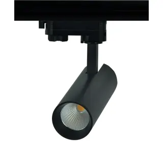 LED ΦΩΤΙΣΤΙΚΟ ΡΑΓΑΣ 230V AC10W 4000K 3-PHASE 36° 1050LM Ra80 Φ55x153mm 5YRS ΑΜΜΩΔΕΣ ΜΑΥΡΟ