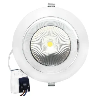 LED ΧΩΝΕΥΤΟ ΚΙΝΗΤΟ ΦΩΤΙΣΤΙΚΟ230V AC 30W 4000K 60° 3600LM Ra80 5YRS ΛΕΥΚΟ