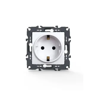 PRIME ΠΡΙΖΑ ΣΟΥΚΟ ΑΣΦΑΛΕΙΑΣ ΛΕΥΚΗ 2P+E 16A 250VAC IP20