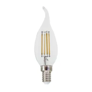 FILAMENT LED STEP-DIM C35 4W TIP 2700K 230V AC 570LM RA80 30000HRS 360° 1xE14