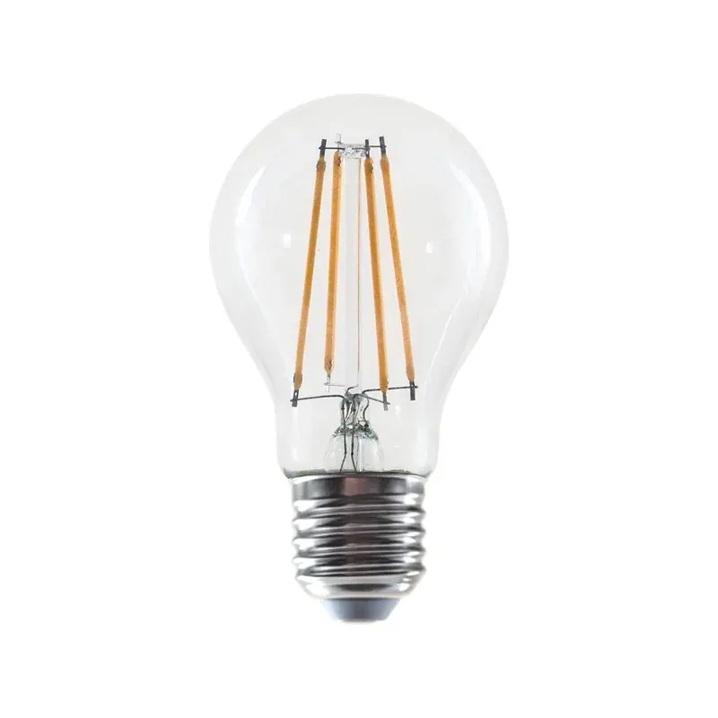FILAMENT LED A60 6W 4000K 230V AC 830LM RA80 30000HRS 360° 1xE27 1xE27