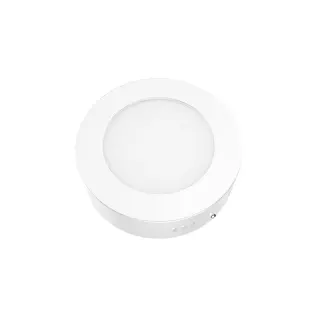 LED ΠΑΝΕΛ ΟΡΟΦΗΣ ΛΕΥΚΟ ΣΤΡΟΓΓΥΛΟ 230V AC 6W 3000K 450LM Ra80 Φ117mm