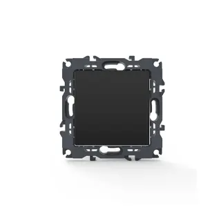 PRIME ΜΠΟΥΤΟΝ ΑΠΛΟ ΜΕ ΚΛΙΠ ΠΛΑΣΤΙΚΟ MAT ΑΝΘΡΑΚΙ 1P 10A 250VAC IP20