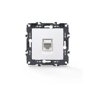 PRIME ΠΡΙΖΑ ΔΙΚΤΥΟΥ ΛΕΥΚΗ 1XRJ45 CAT6 UTP IP20