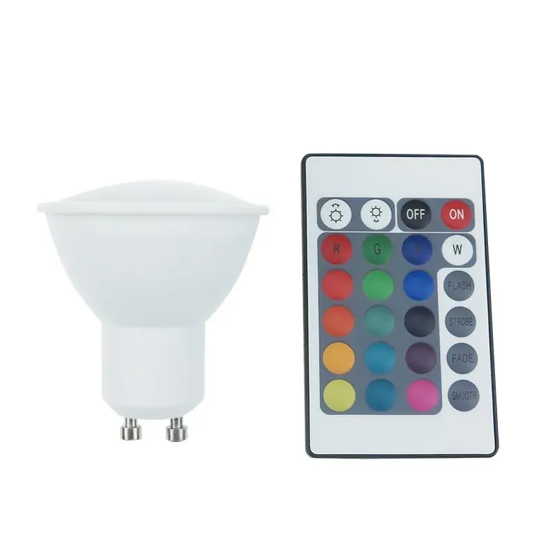 LED SMD 5W IR RGB 3000K 230V AC 400LM RA80 30000HRS 75° 1xGU10